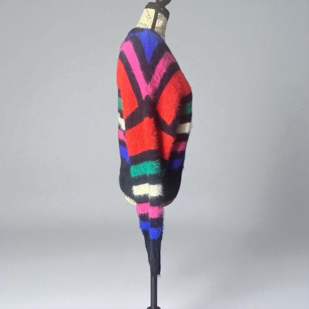 a new day Multicolor Crew Neck Eyelash Striped Sweater - Picture 4 of 6